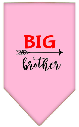 Big Brother Screen Print Bandana Light Pink Large